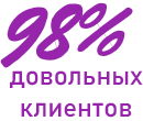 98% довольных клиентов